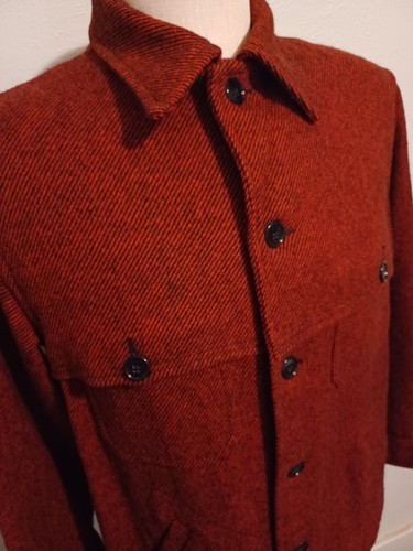 Bemidji Woolen Mills Red Mackinaw Coat Jacke Jagd Herren 44 Large Vintage USA - Bild 1 von 10