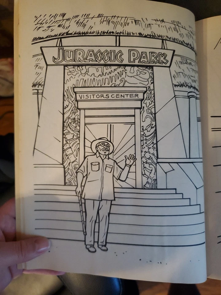 90s Item Vintage 1993 Jurassic Park Coloring Book- Read Description - Image 4 of 4
