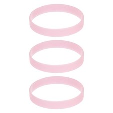 3Pcs Bracelets Wristbands 1/2 Inch Width 8.5" Length Luminous Pink