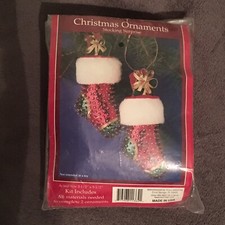 Sulyn Holiday Stocking Surprise Vintage Sequin Bead Christmas Ornament Craft Kit