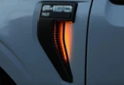 Orange Amber LED Front Fender Side Vents Light Fits 21-26 F-150 F250 F350 F450