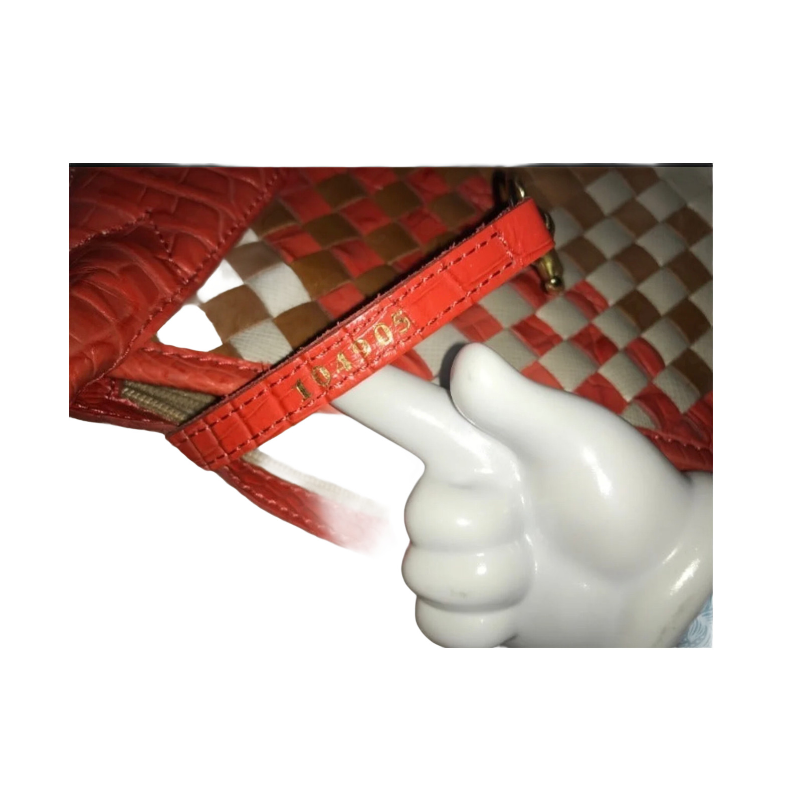 RARE and Vintage Woven Colorful Leather Brahmin Bag image 7
