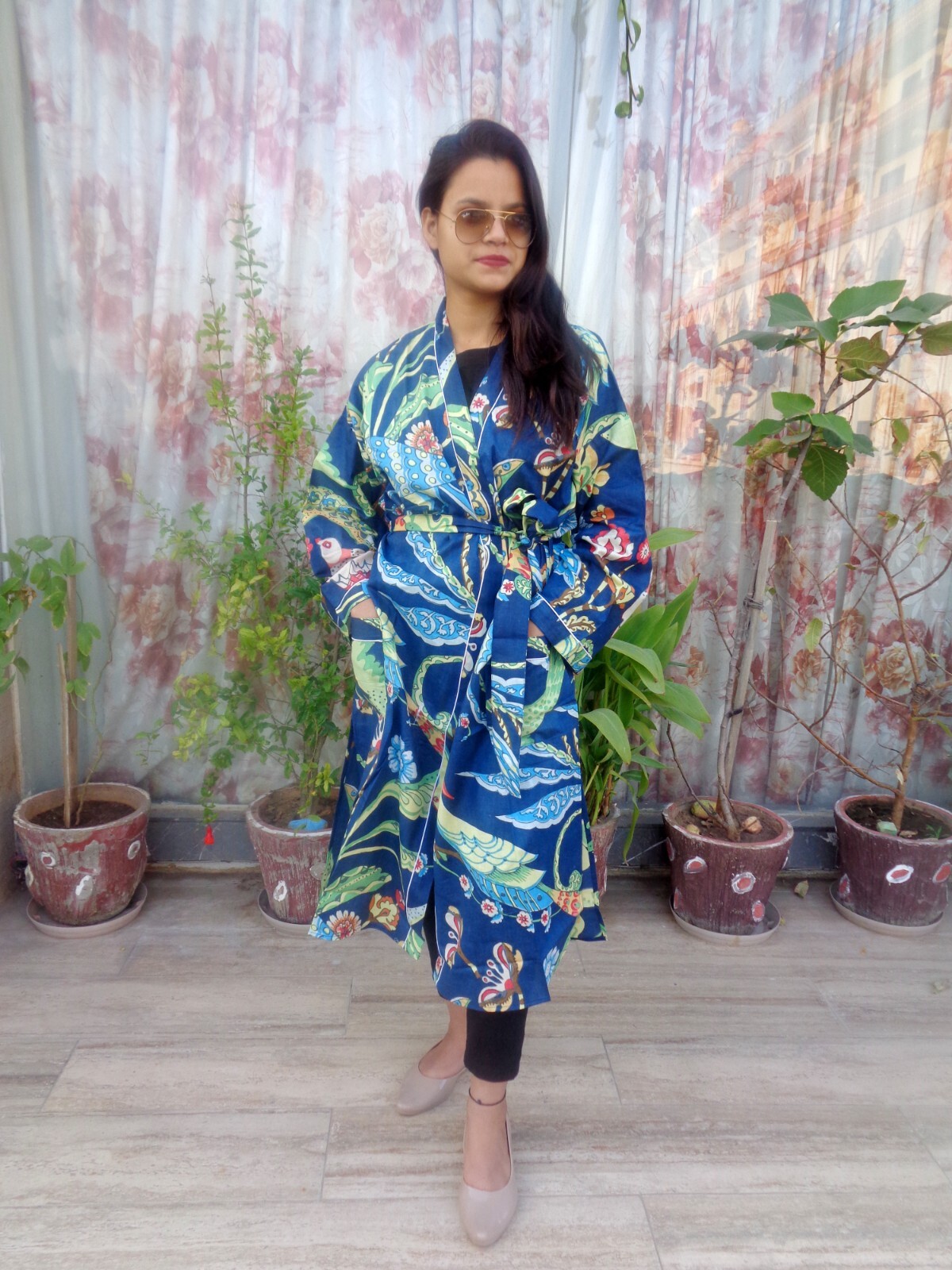 10Pc Lot Robes Ladies Cotton Printed Kimono Bathrobe Assorted Summer Beach Wear image 6