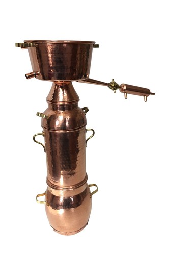 CopperGarden Destille Alquitara Plus 2 Liter | Aromakolonne für ätherische Öle