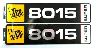 HORIZONTALE AUFKLEBER FÜR JCB 8015 SUPER, EIN PAAR