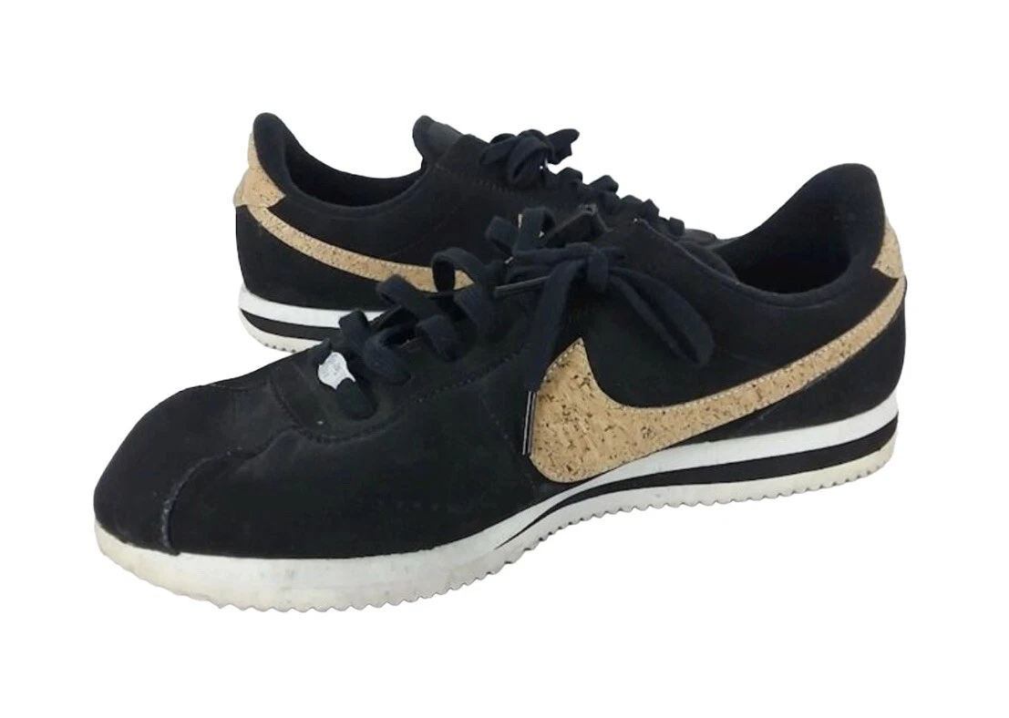 Cortez black and gold cheap suede