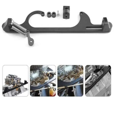 Throttle Cable Carb Bracket Carburetor 307 350 SBC For Holley 4150 4160 Black
