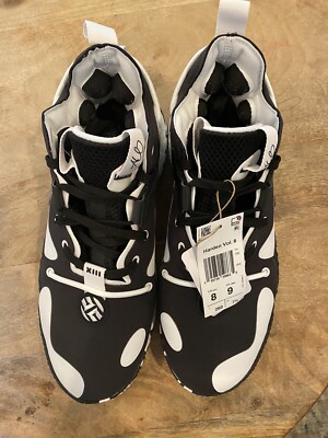 Adidas Men\'s Black/White Harden Vol. 6 Basketball Shoe Adidas Harden Vol. 6 BasketBall Shoes Black White James  main image 4
