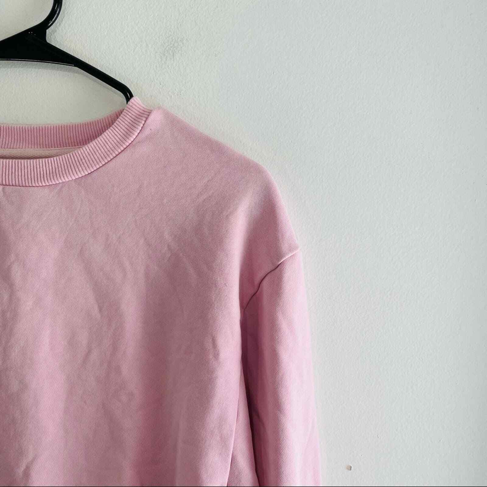 Allfenix Bubblegum Pink Long Sleeve Crop Pullover… - image 5