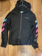 Large Off-white Diag Gradient Hooded Sweatshirt 'black'