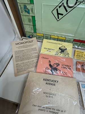 モノポリー確認用 Braille And Low Vision Monopoly 1986 Regular Components Included