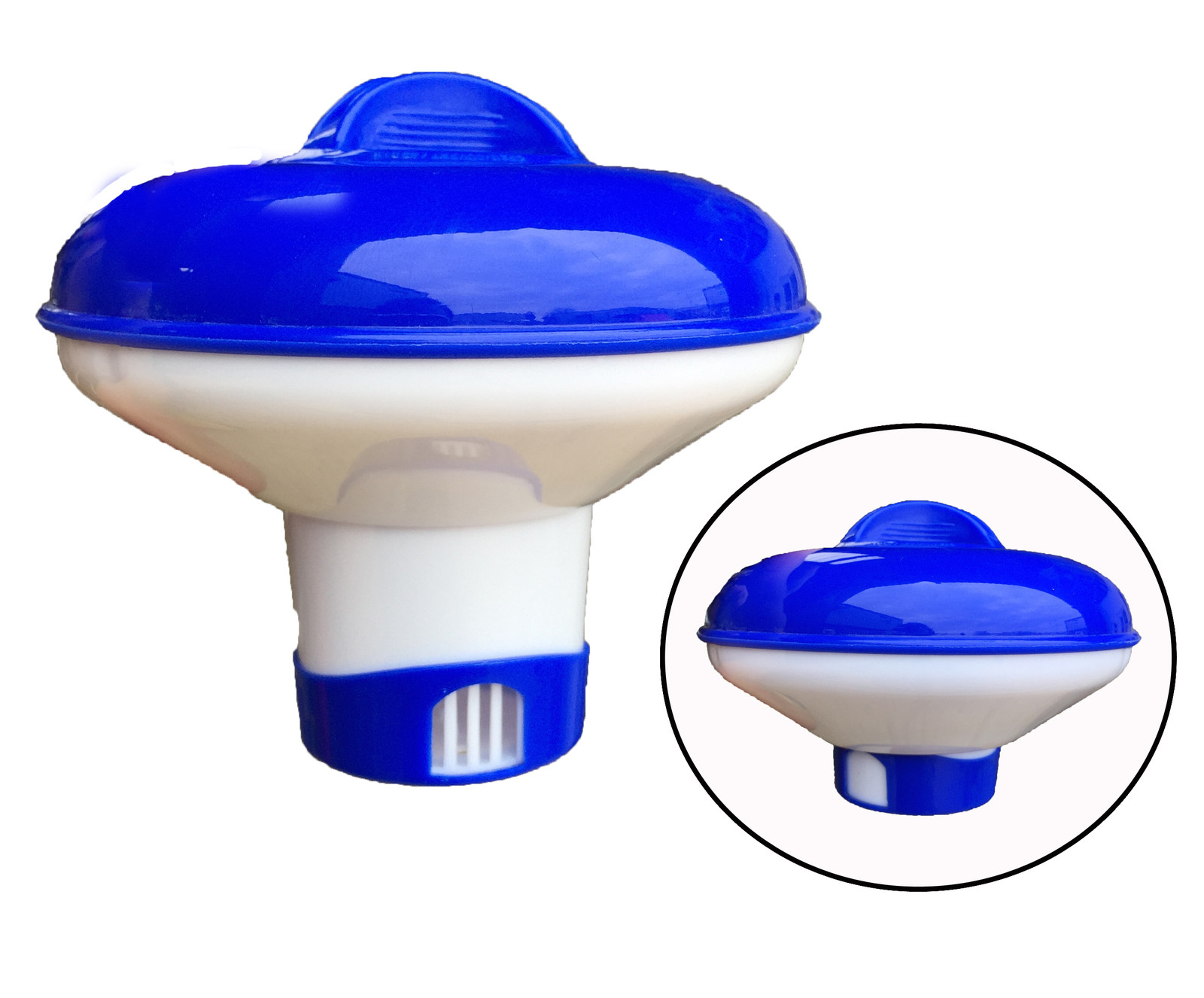 Happy Hot Tubs Expandable Floating Chlorine or Bromine Tablet Dispenser 20g Pool