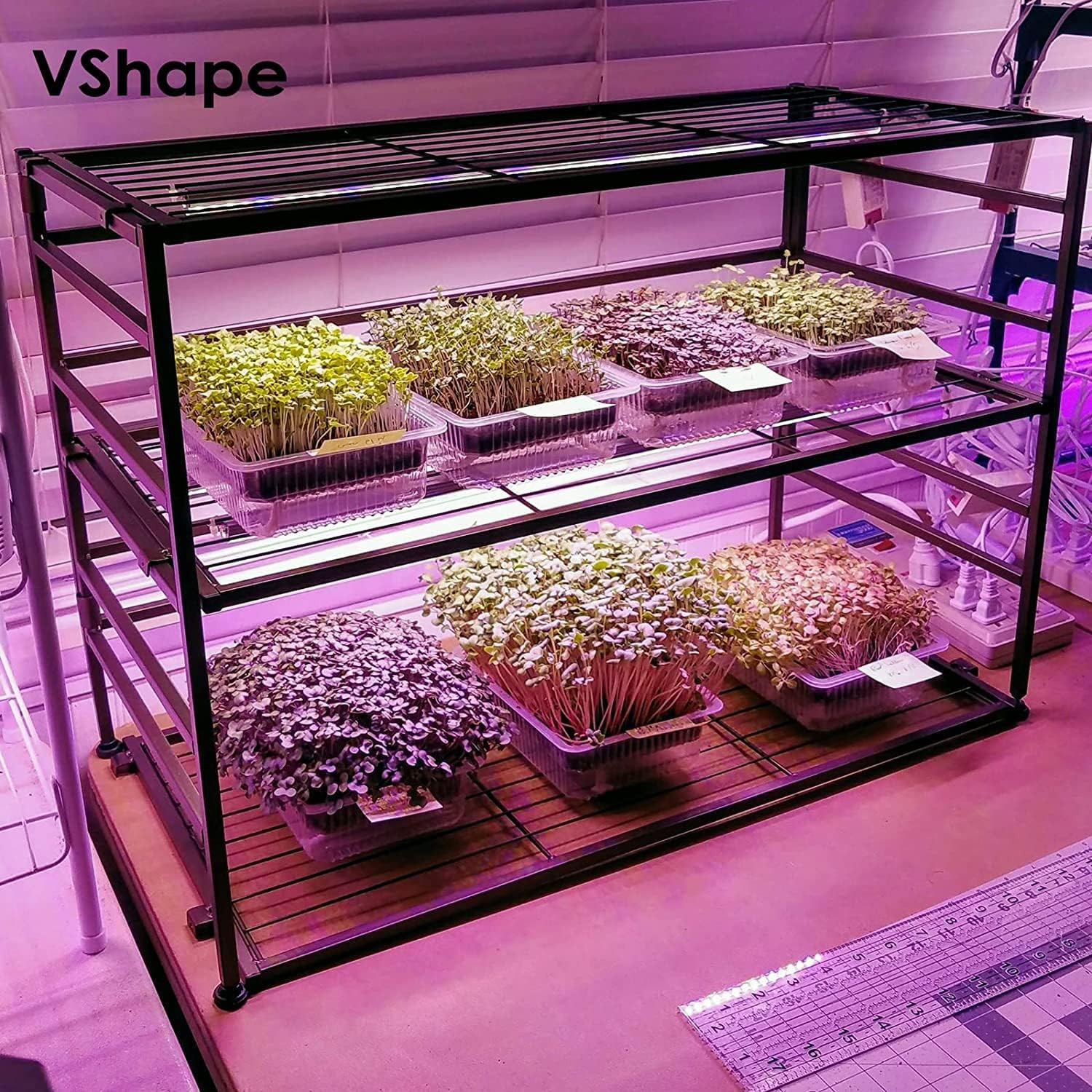 8 Pack 4Ft Grow Light, T8 LED Grow Lights 4FT, 336W(8&times;42W) High Output Grow Ligh