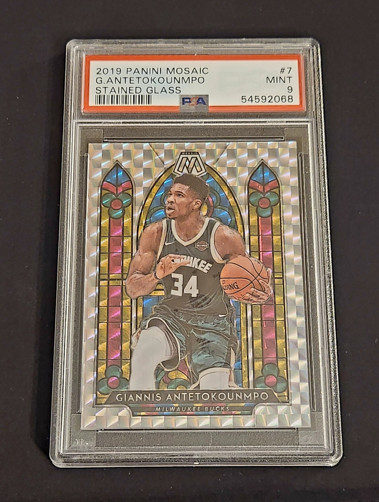 2019-20 Panini Mosaic - Stained Glass #7 Giannis Antetokounmpo