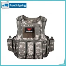 YAKEDA Outdoor Tactical Airsoft Vest Adjustable Fit Adult