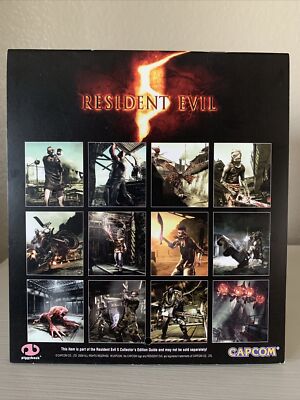 Resident Evil 5 2009 12-Month Promo Calendar Capcom Piggyback RE5