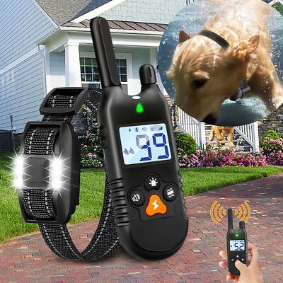 MARKENLOS Hund Ausbildung Erziehungshalsband Fernbedienung Training Ton Vibration 2025