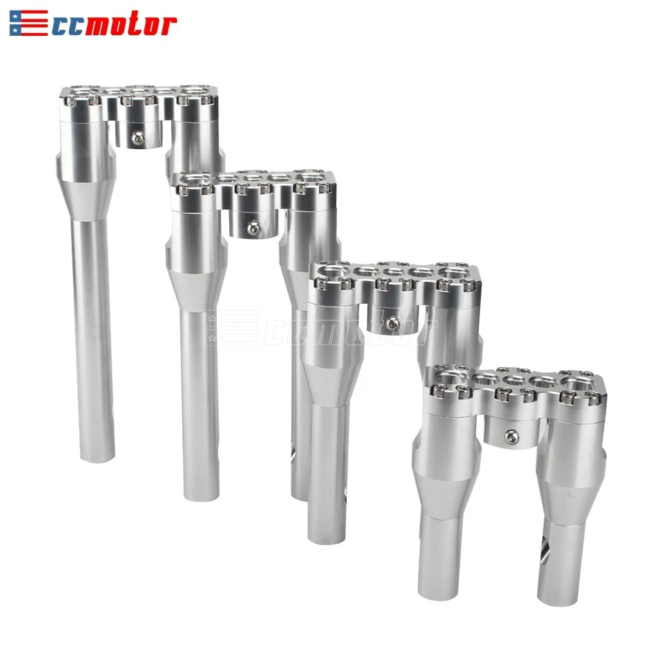 6" 8" 10" 12" Riser Handlebar 1" Top Clamp For Harley Iron XL 883 1200 Sportster — 第 4/4 张图片