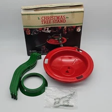 Ideal Steel Metal Christmas Tree Stand USA Vintage Holiday Traditions 95-3264
