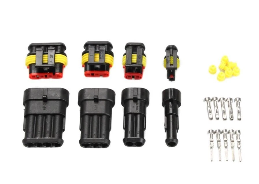 connettori elettrici 1/2/3/4 Pin Kit 352 per auto moto camion caravan barche - Imagen 4 de 4