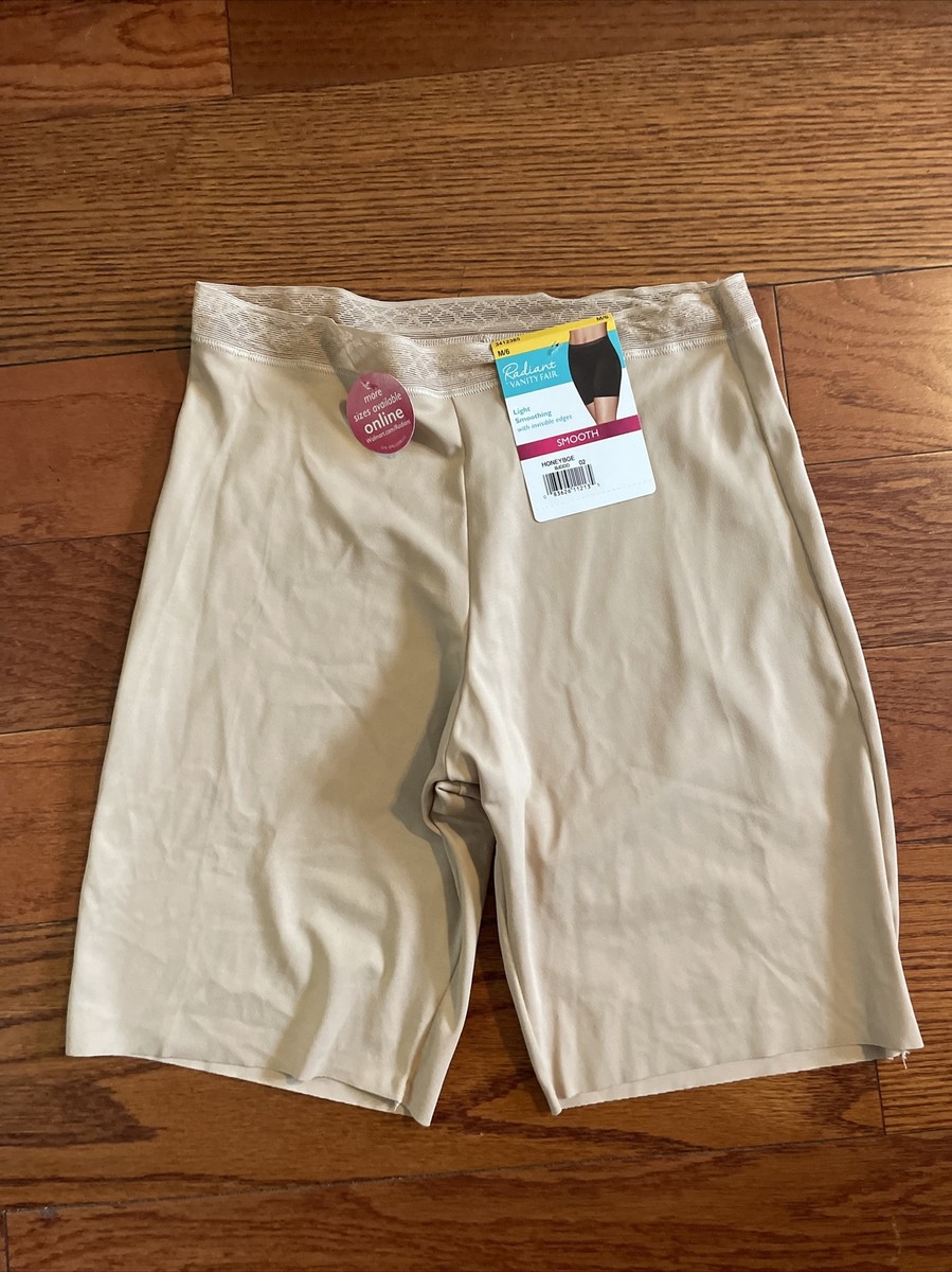 NWT Womens Beige Vanity Fair Boyshort Slip Size Med