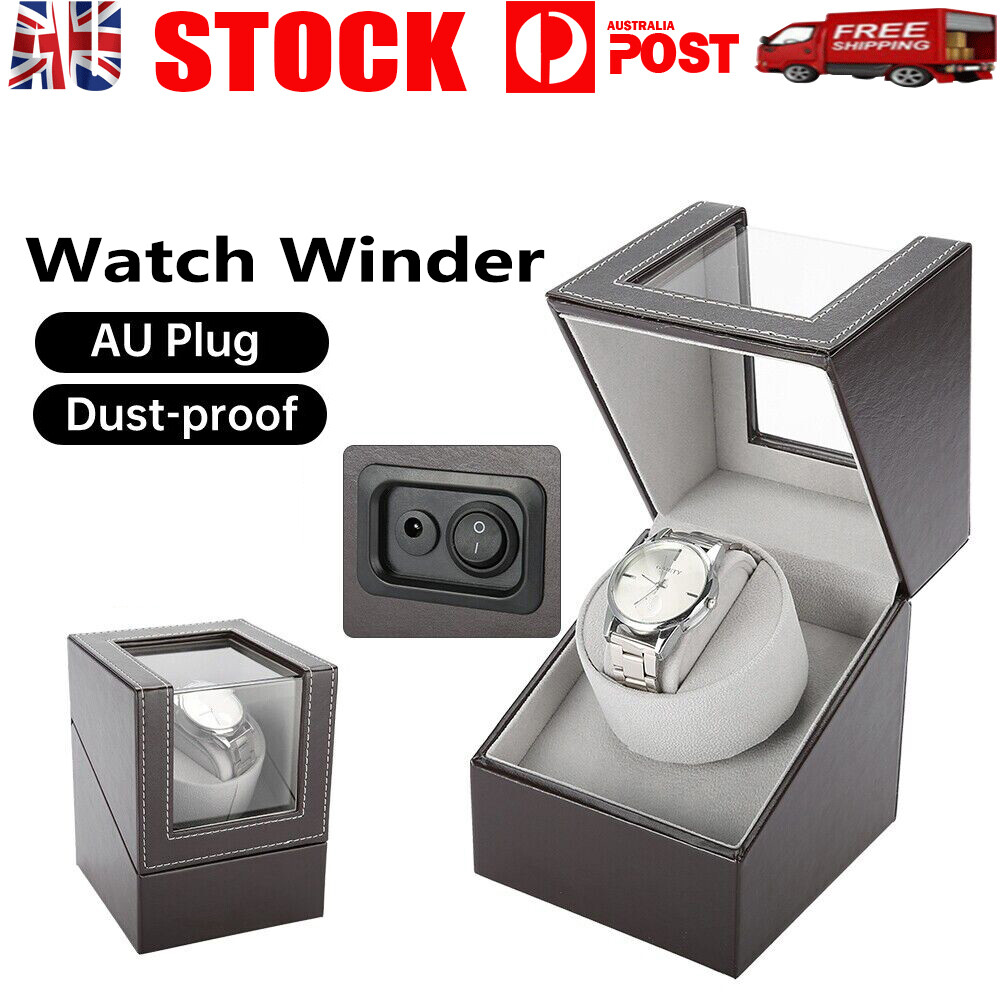 Watch Winder Automatic Watch Box Luxury Storage AU Plug Gift