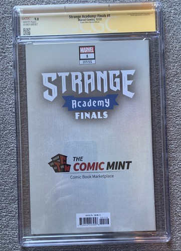 Strange Academy Finals #1 CGC 9.8 Ramos Comic Mint Sketch Signed & Number 87/200 - Picture 4 of 6