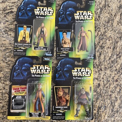 Vintage Star Wars Figures Power Of The Force Lot Of 4 RARE! New