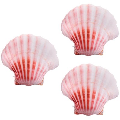  3pcs Cartoon Shell -Form -Wurf Kissen Plüschschale Kissen Plüsch durch Kissen