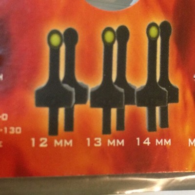 GSG 5 Front Sight Kit 6pc 3 Sizes 12, 13, 14 mm 3 Yellow 3 Black Tool & Screw In