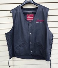 Indian Motorcycle Leather Vest 286330314 Size 3x Since 1901, Biker Motorcycle
