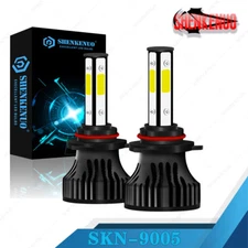 2x 4SIDE 9005 LED Headlight Bulbs Conversion Kit High Beam White Super Bright