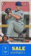 2018 Bowman #BP66 Jordan Humphreys