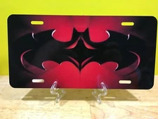 Batman Red and Black License Plate
