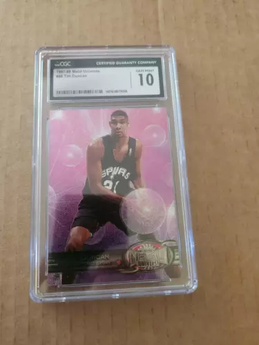 1997-98 Metal Universe #66 Tim Duncan CGC 10