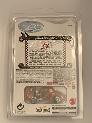 Hot Wheels RLC 2019 '41 Willys Gasser 2022 '41 Willys Gasser