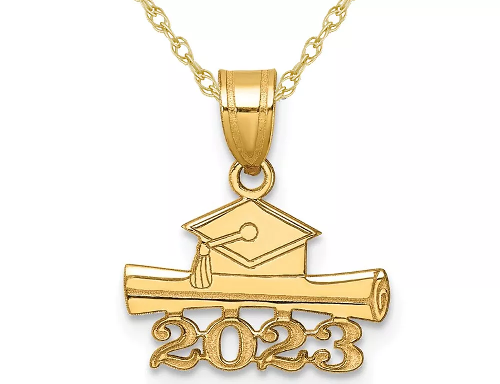Graduation charm necklace deals