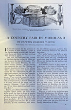 1911 Country Fair in Philippine Islands Moros Cotabato District Dato Piang