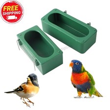 Feeder Bowl Splash-Proof Cup Plastic For Birds, Parrots, Pigeons