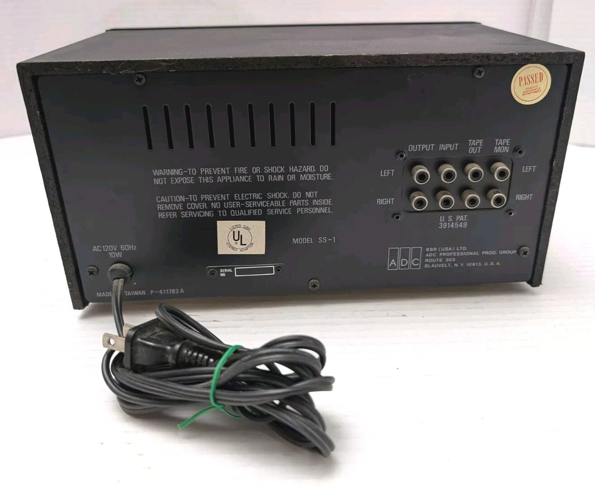 1 ADC Sound Shaper One Stereo Frequency Equalizer Model SS-1 | eBay