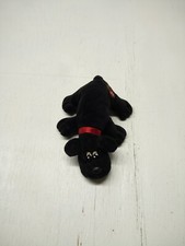 Pound Puppies Plush 2014 Black Dog w Red Collar by Hasbro 6"