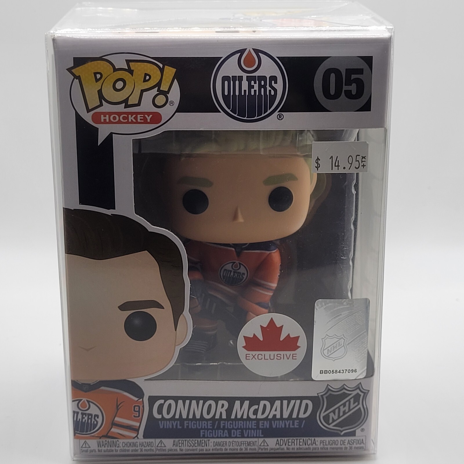 Funko Pop! Vinyl Edmonton Oilers - Connor Mcdavid #05 Exclusive W/Pop Protector
