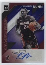 2019 Panini Donruss Optic Signature Series Purple Prizm Kendrick Nunn Auto 0m5n