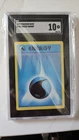 Pokemon Base Set Unlimited English Water Energy 102/102 SGC 10