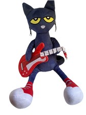 Pete the Cat Stuffed Animal Plush with Guitar Large 20" by Jay Franco NWT