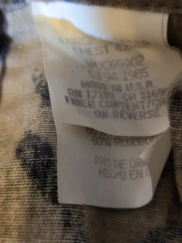 Liberty Coveralls Mens Realtree Camo Hunting Large 42-44 Made In USA Vg Cond. - Image 4 of 4