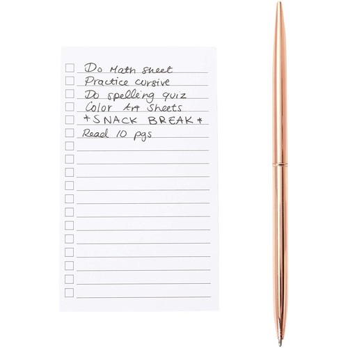 300 Pack Vertical Ruled Index Cards 3x5 with Check Boxes for Daily Lists, Tasks - Picture 6 of 7
