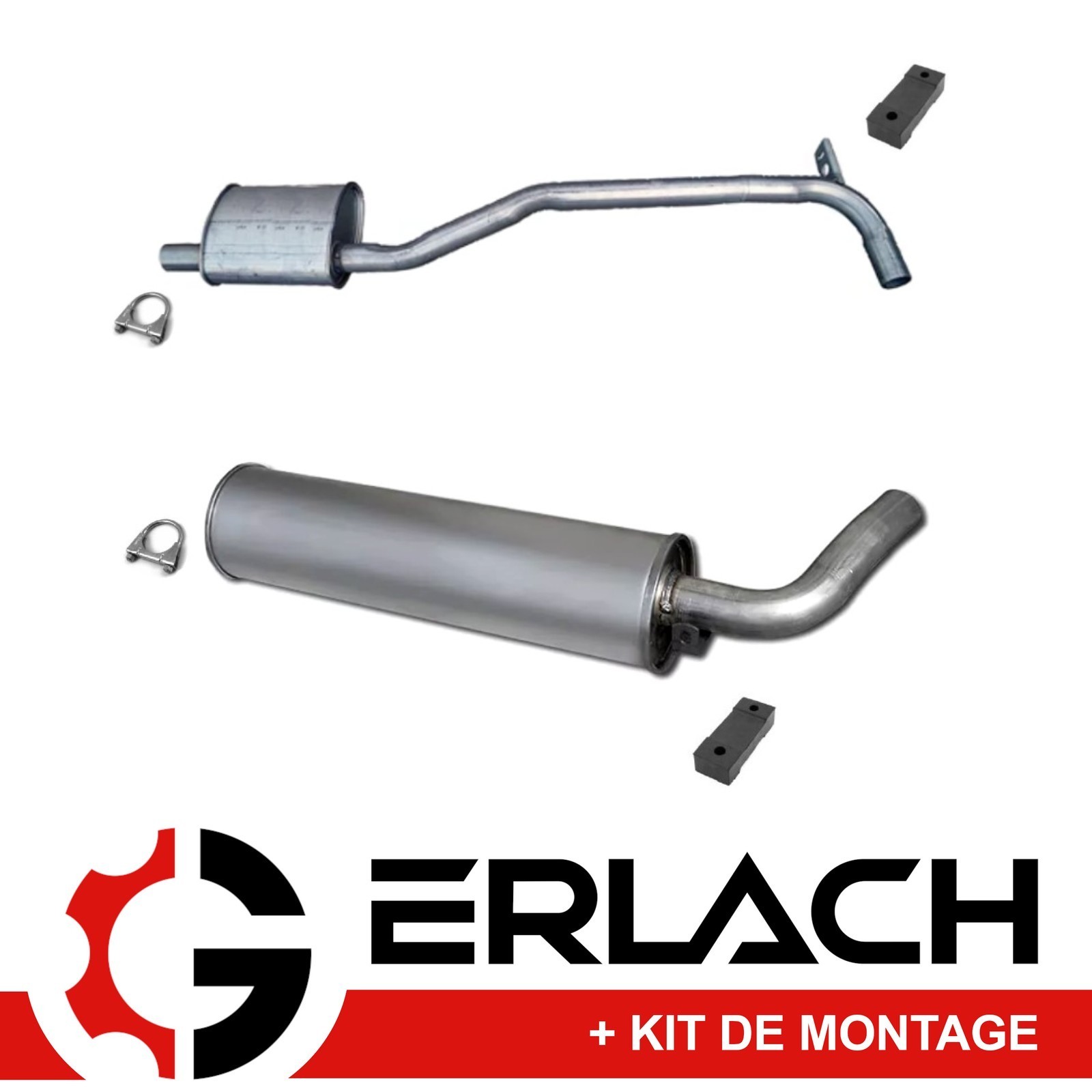 Silencieux echappement Mercedes SL W121 9027 en acier classique