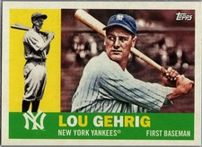 LOU GEHRIG 2017 Topps Archives #99 New York Yankees