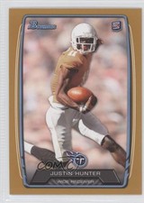 2013 Bowman Gold 27/399 Justin Hunter #196 0l2
